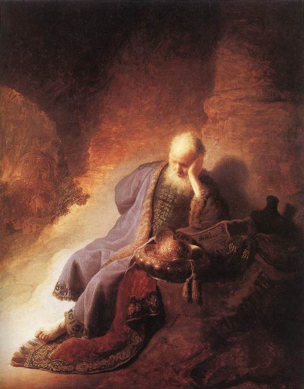 Jeremiah by Rembrandt